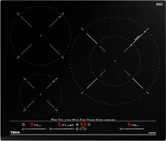 Placa de Inducción TEKA IZC 63632 BK (Eléctrica - 60 cm - Negro)