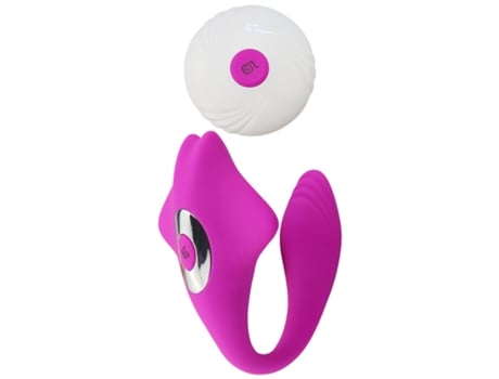 Vibrador de masaje portátil con control remoto inalámbrico de 10 frecuencias para mujeres (púrpura) VEANXIN