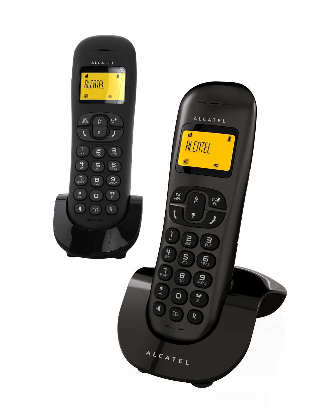 Teléfono Inalámbrico Dúo ALCATEL C250 Negro