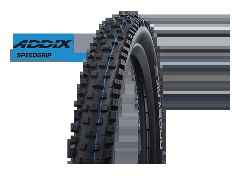 Cubierta SCHWALBE Nobby Nic Hs602 Evo Superground Tubeless Plegable (Negro)