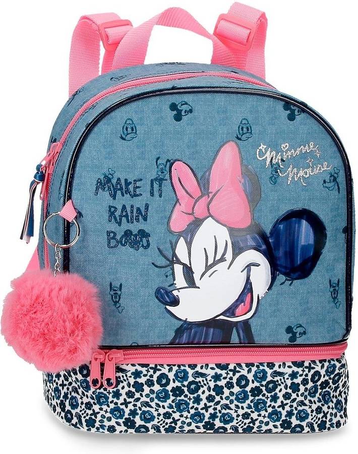 Mochila Escolar DISNEY Minnie Make It Rain Bows Azul (23x28x13 cm)