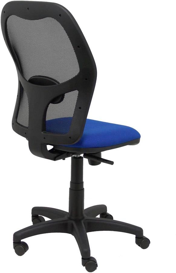 Silla Operativa Pyc azul brazos fijos malla negra asiento bali marca piqueras y crespo