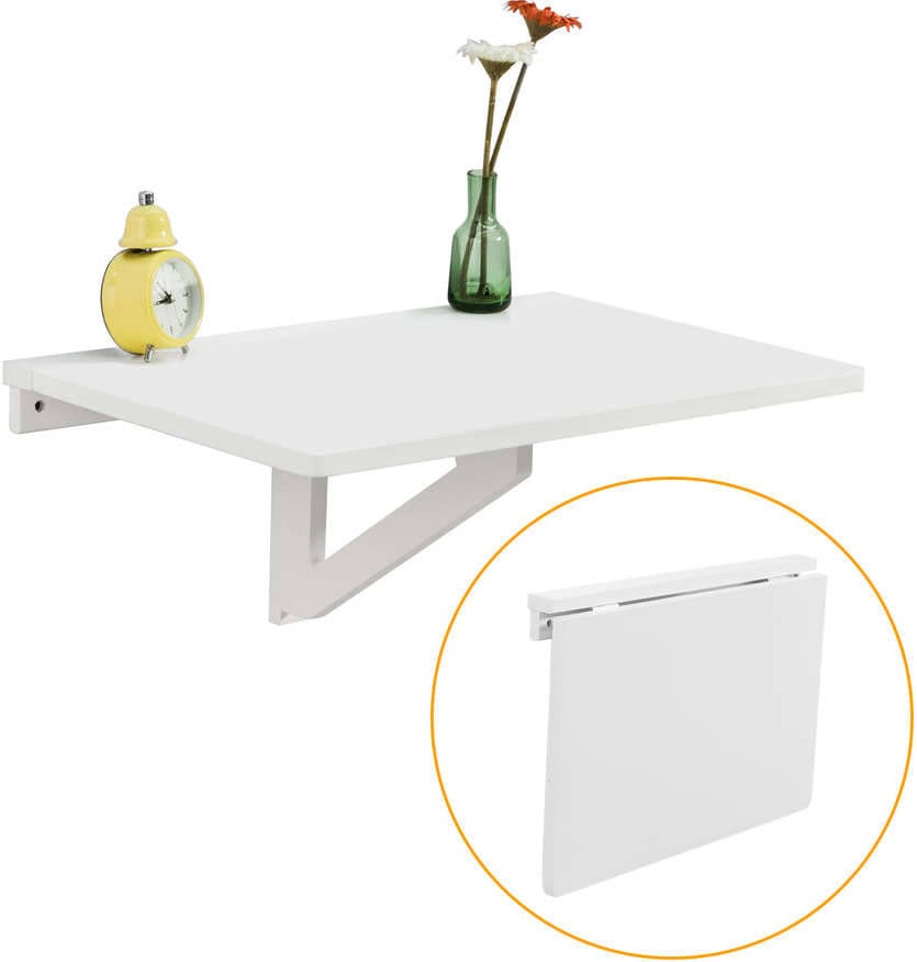 Mesa Plegable De pared sobuy fwt03w 60 40cm blanco 60x40x1.4