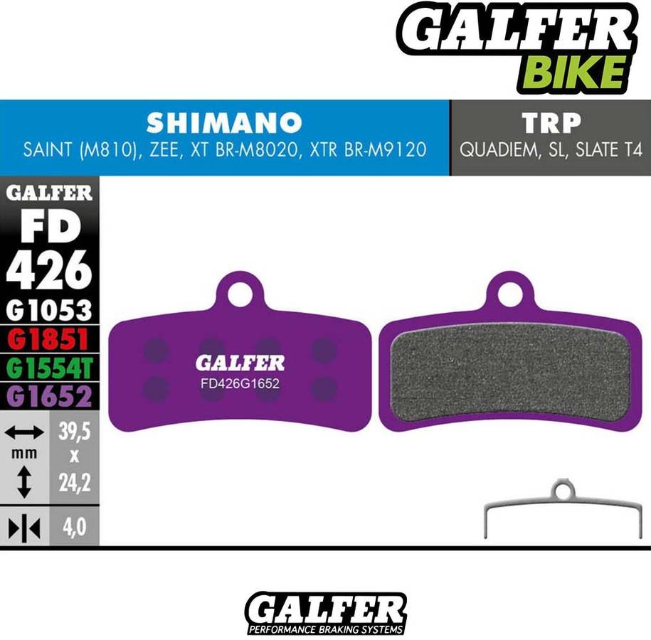 Pastillas de Freno GALFER E-Bike Shimano Saint-Zee