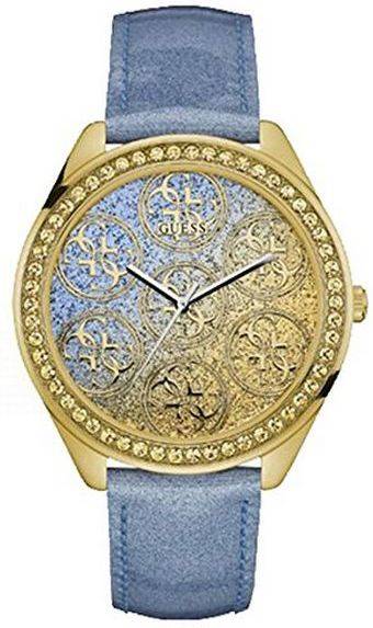 Reloj Guess W0753l2 mujer piel azul analogdigital para womens de automatic con correa en cloth s0312351