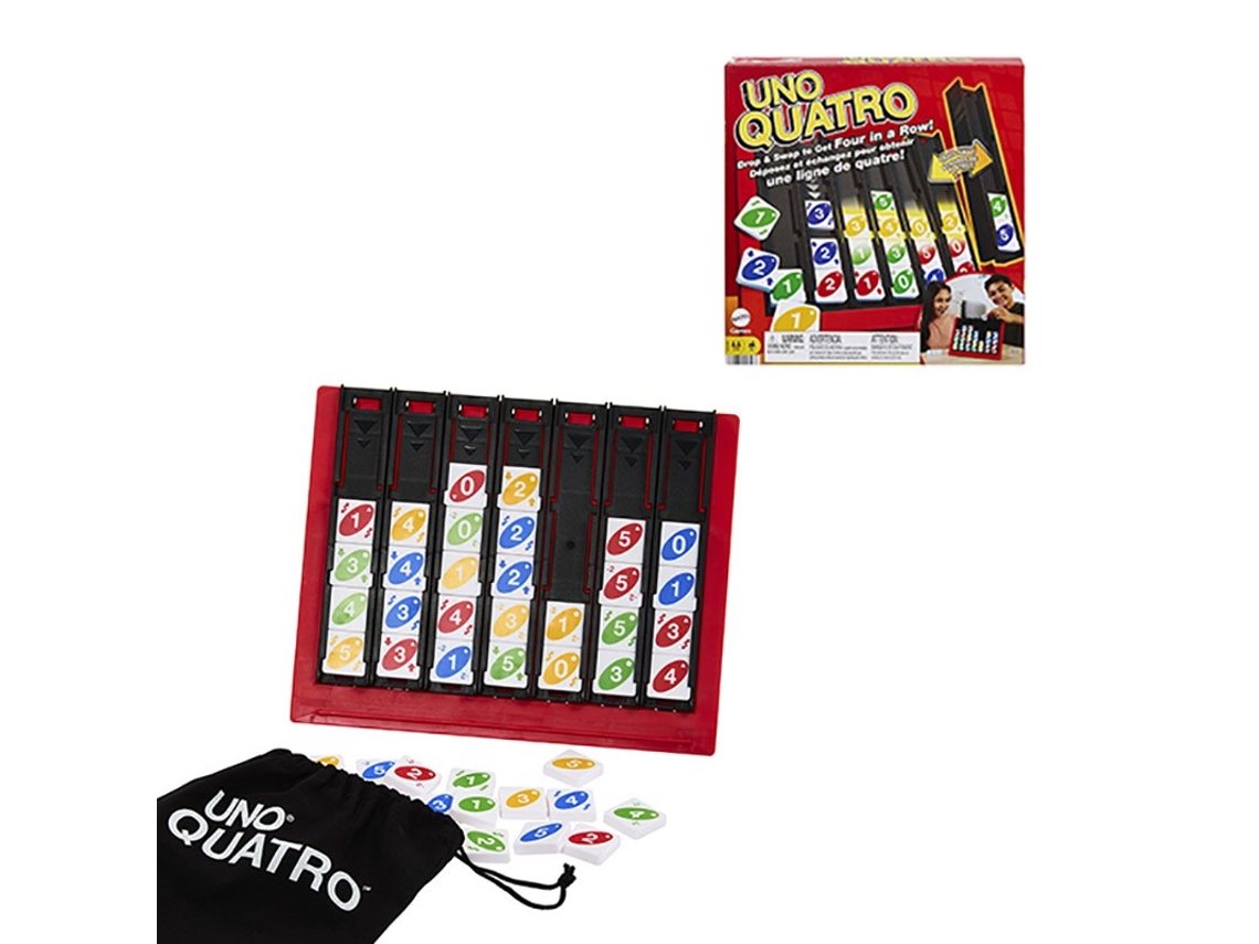 Mattel - Jogo de mesa e cartas UNO Quatro ㅤ, Mattel