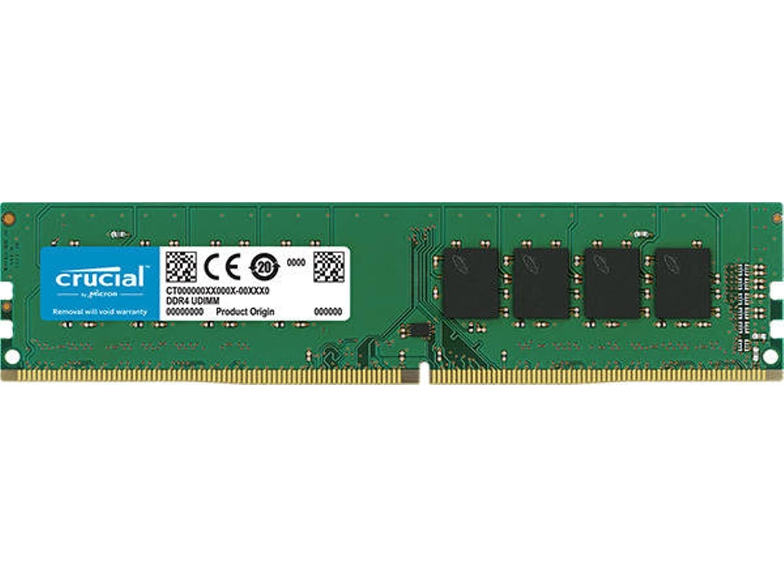 Memoria RAM DDR4 CRUCIAL CT4G4DFS824A (1 x 4 GB - 2133 MHz - CL 17 - Verde)