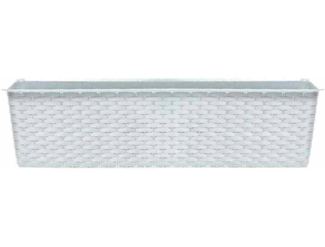 Maceta PROSPERPLAST Ratolla Case (Blanco - 68.5 x 17.3 x 14.5 cm)