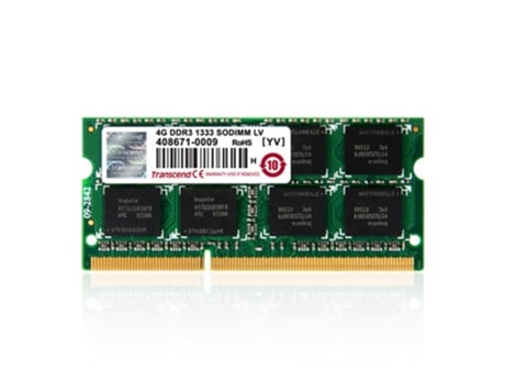 2GB DDR3 módulo de memoria 1 x 8 GB 1600 MHz TRANSCEND