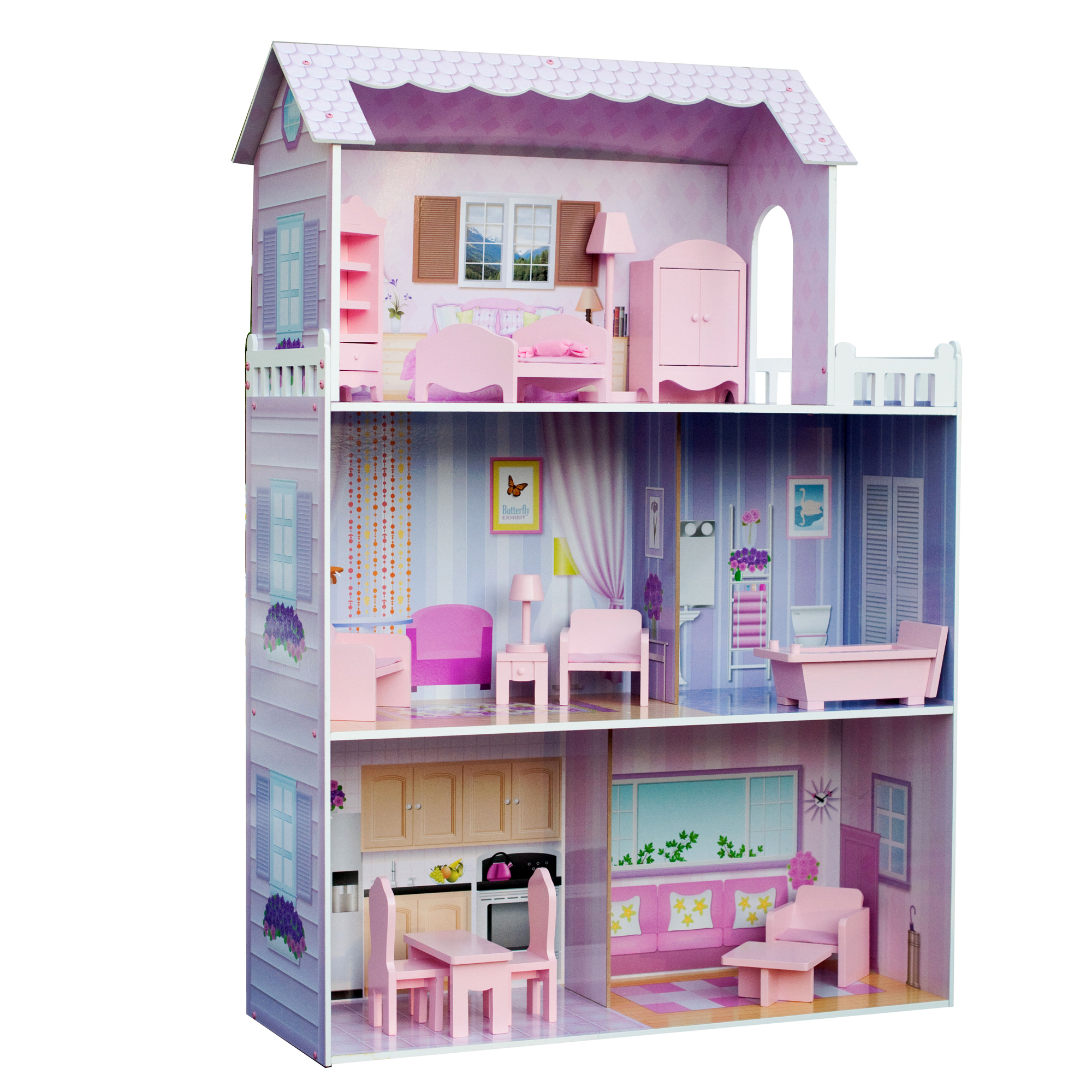 Casas de Muñecas OLIVIA'S LITTLE WORLD (Madera - Rosa - 113,2 cm)