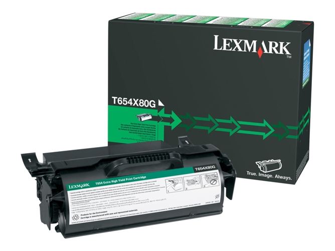 Tóner LEXMARK T654X80G Negro