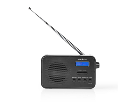 NEDIS RDDB1000BK radio Portátil Digital Negro