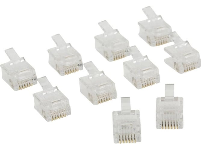 Conector Valueline Vltp90933t en transparente rj12 10 piezas 115 95