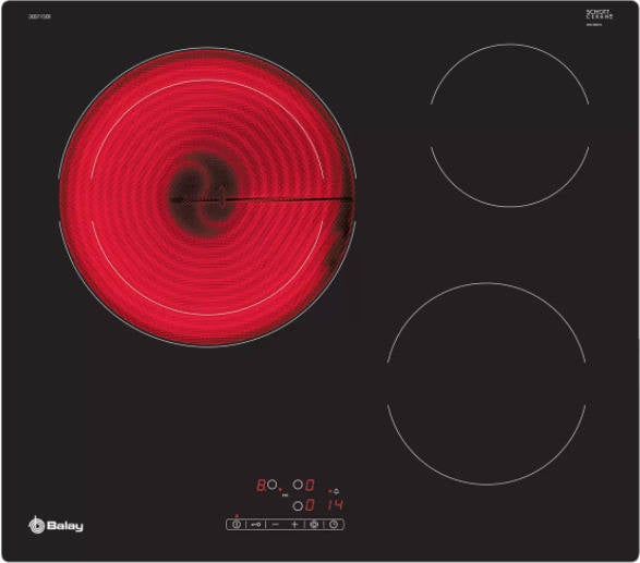 Placa de Vitrocerámica BALAY 3EB715ER (Eléctrica - 59.2 cm - Negro)
