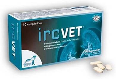 Farmadiet Ircvet Con 60 comprimidos para perros y gatos renal complemento alimenticio pharmadiet