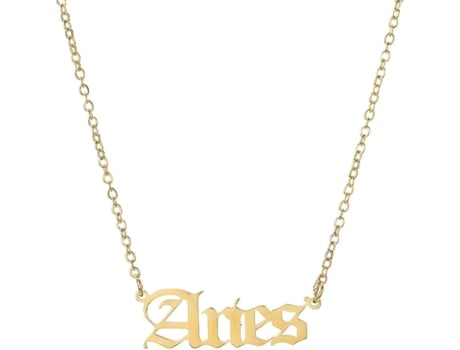 Collar de zodiaco inglés antiguo para mujeres, regalo de cumpleaños