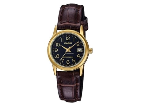 Reloj CASIO Mujer (Cuero - Negro)