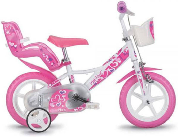 Bicicleta DINO BIKES Hearts (Edad Minima: 3 años - 12")