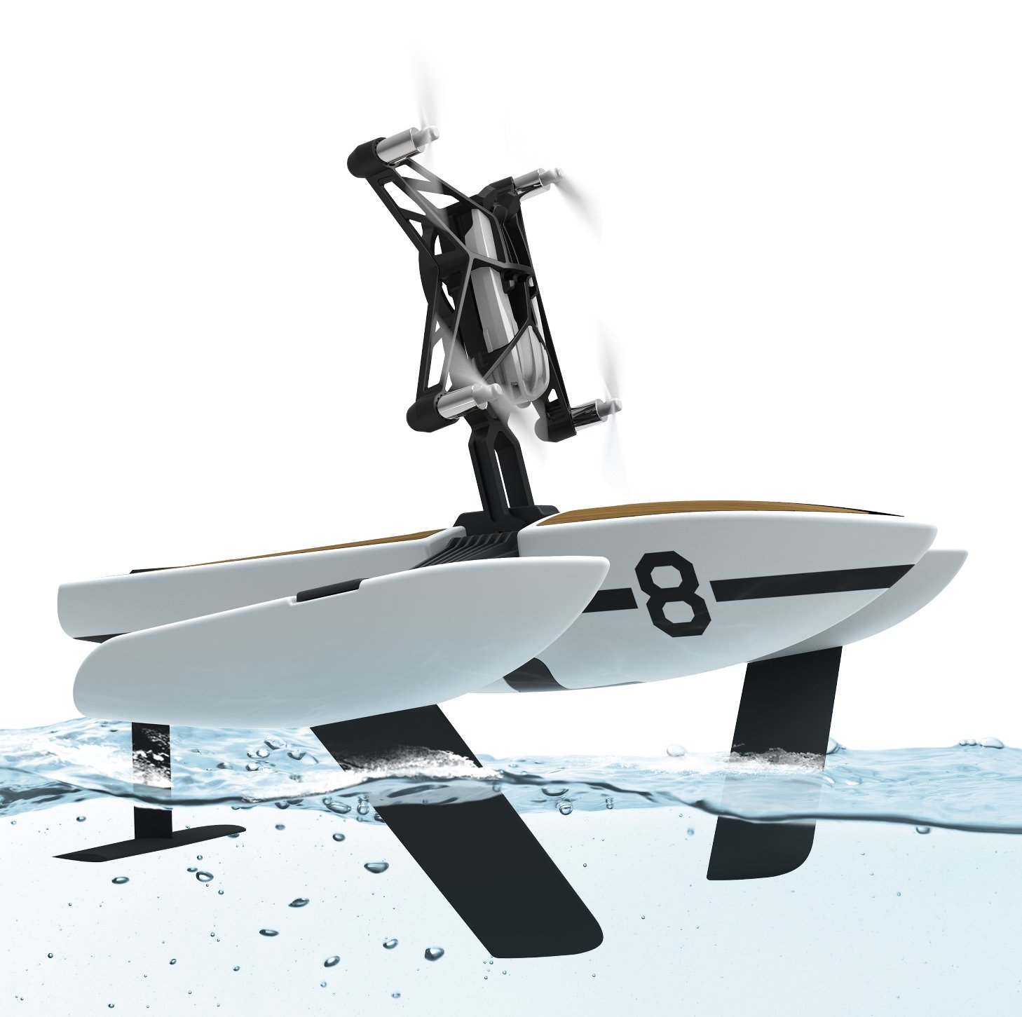 Mini Drone PARROT Hydrofoil New (VGA - Autonomía: Hasta 9 - Blanco)