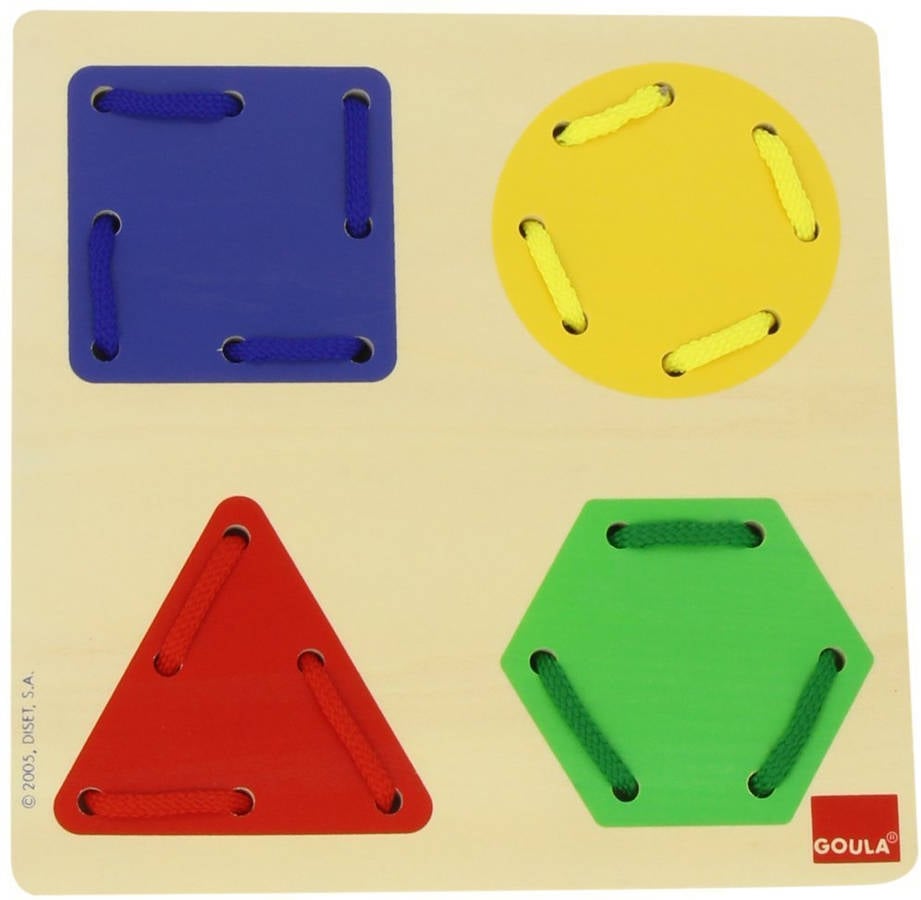 Juguete Educativo JUMBO Lacing Game Geometric Shapes