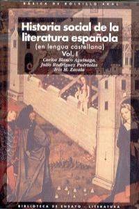 Historia Social De la literatura española 2 56 bolsillo libro julio