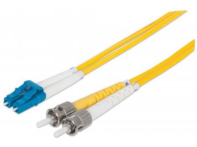 Cable Fibra Óptica INTELLINET (LC - ST - 2 m - Amarillo)