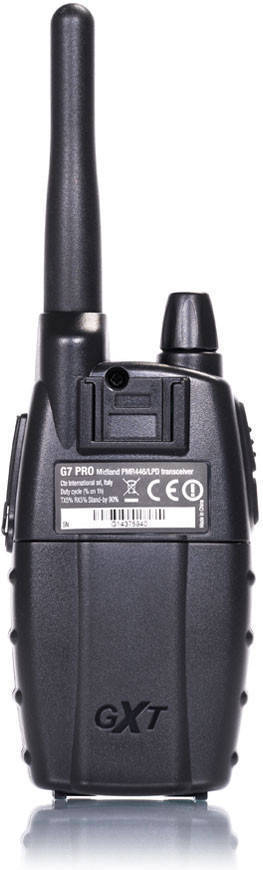 Midland G7 Pro walkietalkie negro c1090.6 8 canales 10 km hasta 3h de autonomía twoway radios 446.00625 446.09375 2 g7e pmr446