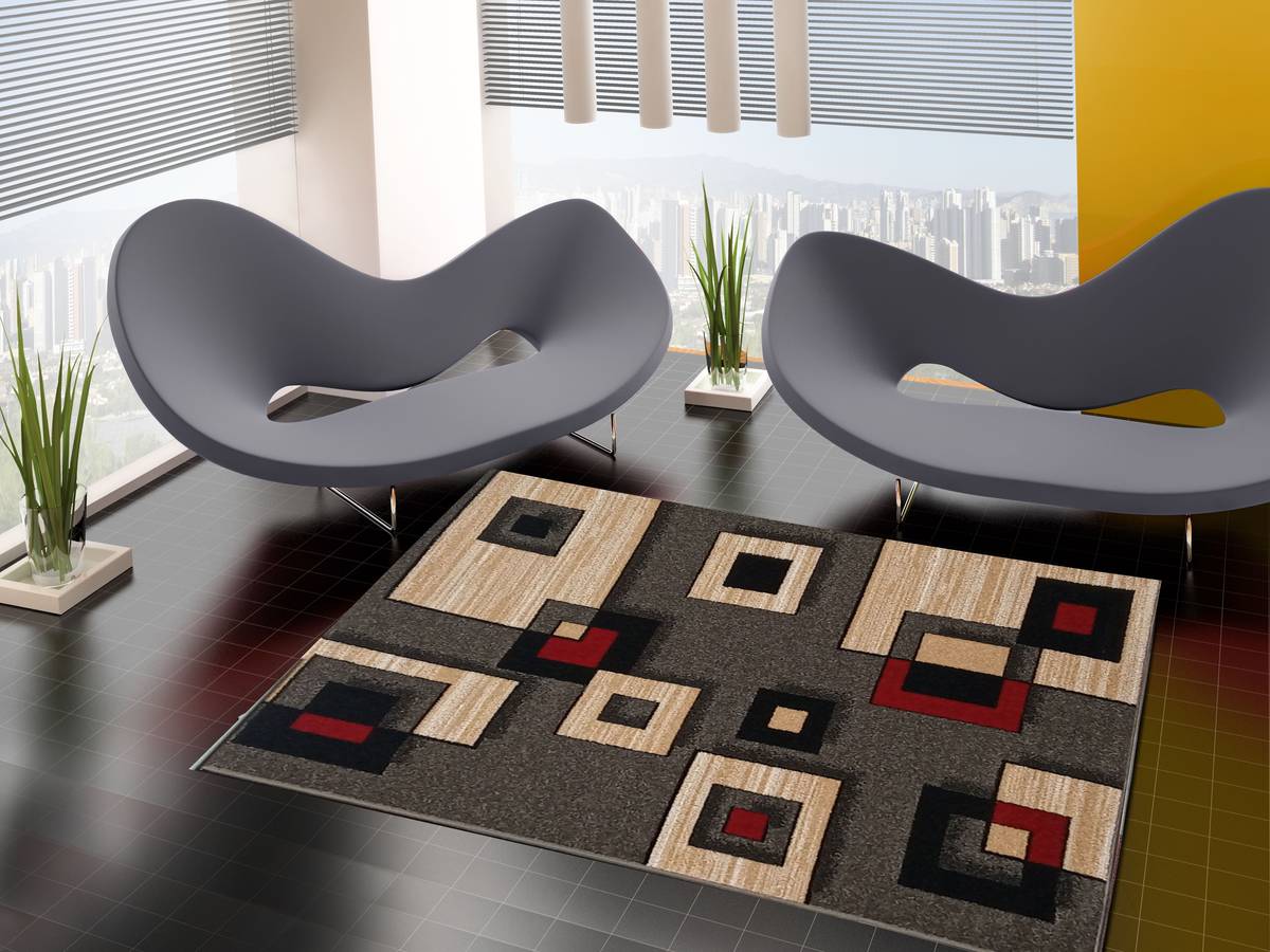 Homerug Alfombra Trendy gris 160x210cm geometric eccox moderna para o habitación 160x220 matris