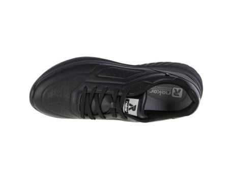 Zapatillas RIEKER Evolution Soft Cuero Natural Hombre (42 - Negro)