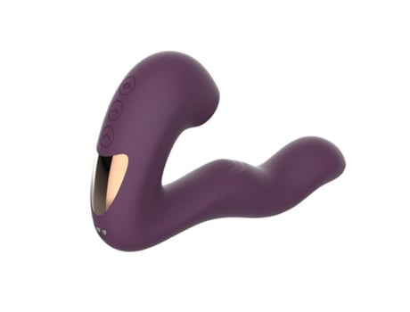 Vibrador de succión 2 en 1 con 10 modos de vibración para mujeres (púrpura) VEANXIN