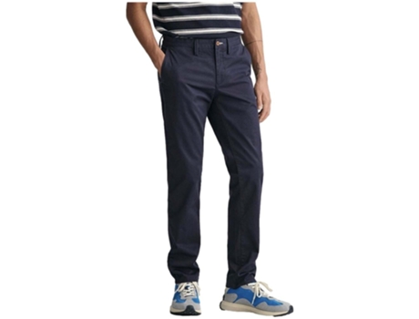 Pantalones de Hombre GANT Largo Azul (W40L32)