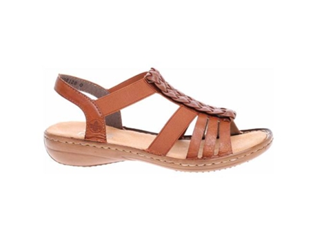 Sandalias RIEKER Mujer Material Sintético (42,0 eu - Marrón)