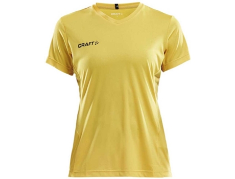 Camiseta de Mujer para Fitness CRAFT Squad Solid Amarillo (S)