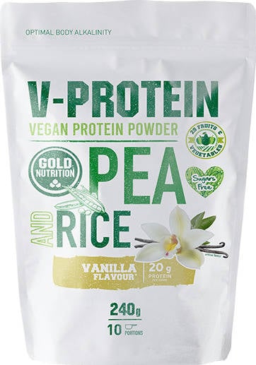 Goldnutrition Vprotein 240g vainilla suave vegetal vanilla 240