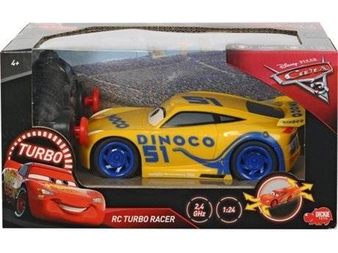 Coche Teledirigido 1 24 Dickie Toys Rc Cars 3 Turbo Racer Cruz Ramirez Amarillo 17cm Edad Minima 3 Worten Es