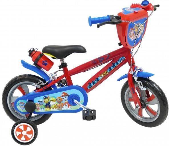 Bicicleta Infantil PATRULHA PATA 12'' Rojo y Azul