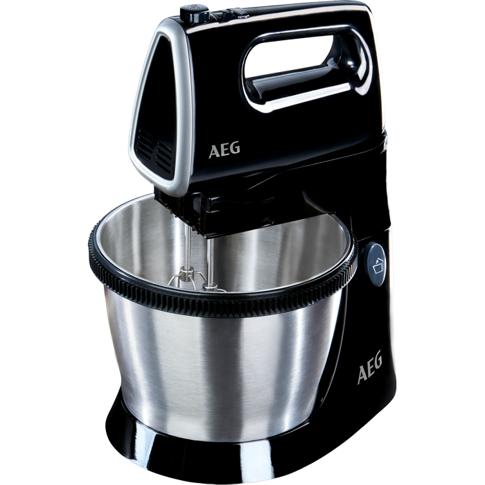 Batidora Amasadora con Bol AEG SM3300 (350 W - Bol 3.5 L - Inox y Negro)