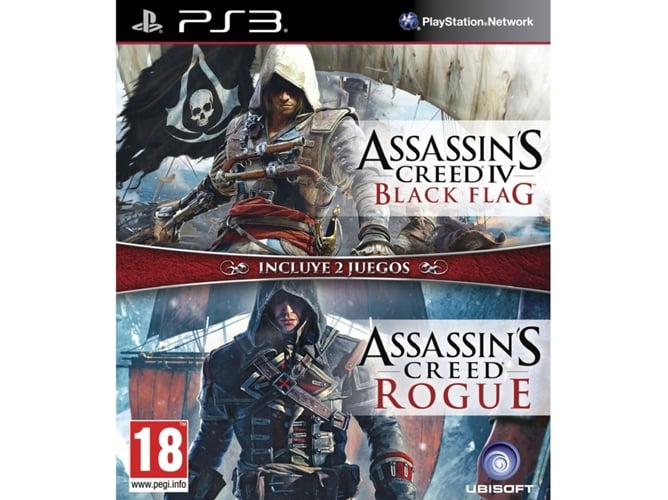 Juego PS3 Assassin's Creed IV Black Flag + Assassin's Creed Rogue