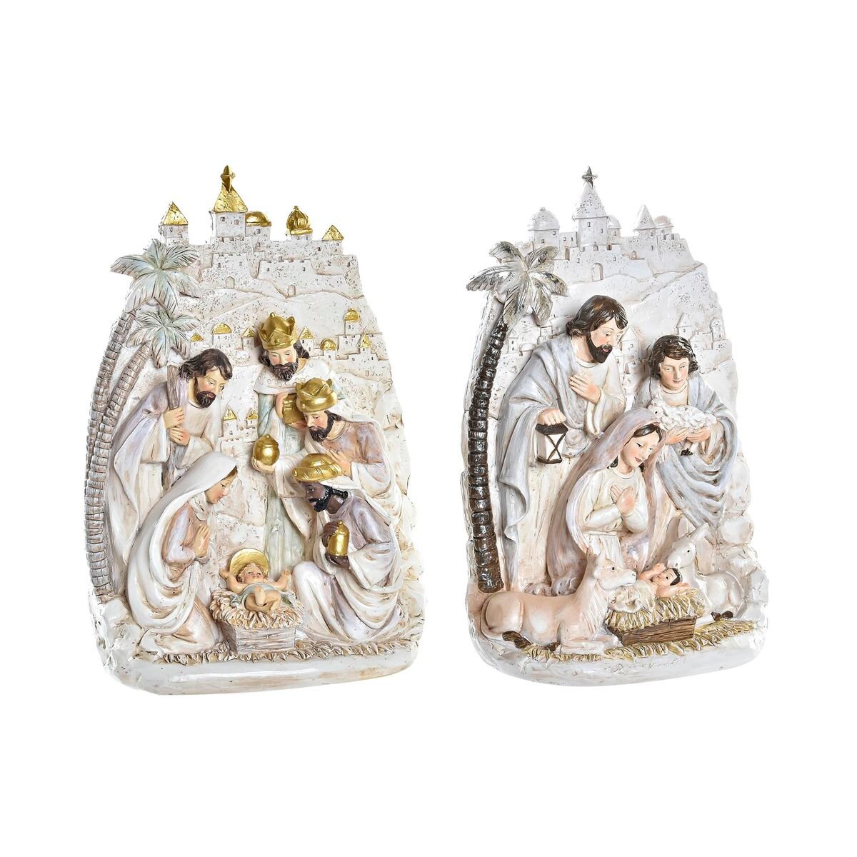 Belenes de Navidad DKD HOME DECOR (Resina - Muticolor)