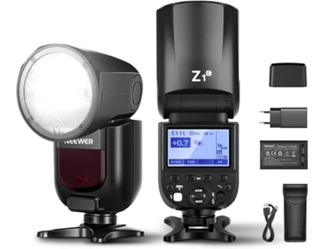 Flash Z1 Cabeza Redonda Batería Ttl para Cámaras Canon NEEWER