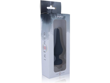 Plug Anal Intense toys shelki 135 cm taml negro pipo l silicone 13.5 150