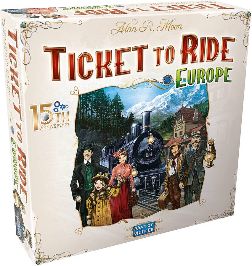 Expansion de Juego DAYS OF WONDER Ticket To Ride: Europe 15th Anniversary Edition (8 años)