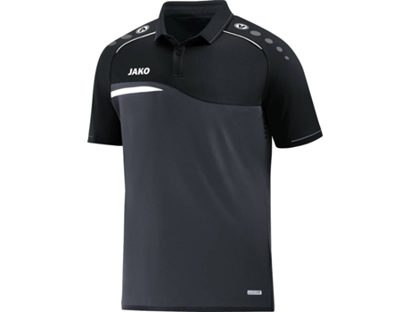 Polo para Hombre JAKO Competition 2.0 Negro, Gris para Multideportes (13-14 años)