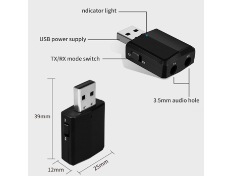 Adaptador Zf Audio Usb Bluetooth