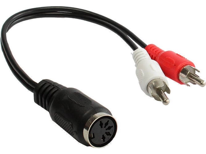 Adaptador ALCASA AD-5B2CS (RCA - RCA - Negro)