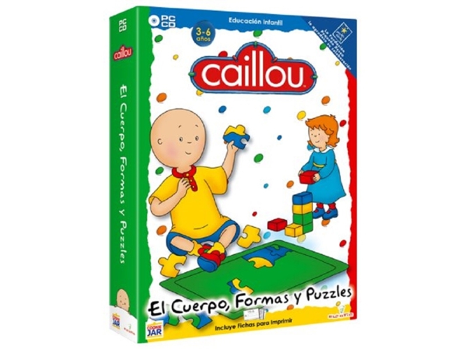 Juego PC Caillou Cuerpo, Formas y Puzzles: Pack Edition