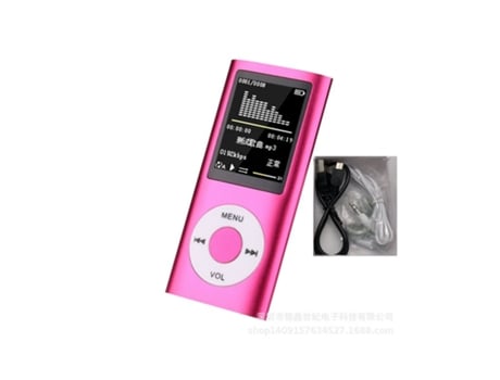 Lector MP3 Radio Hifi Pantalla Lcd Digital Fm Rosa