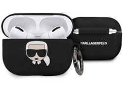 Funda AirPods Pro KARL LAGERFELD Cartoon (Negro)