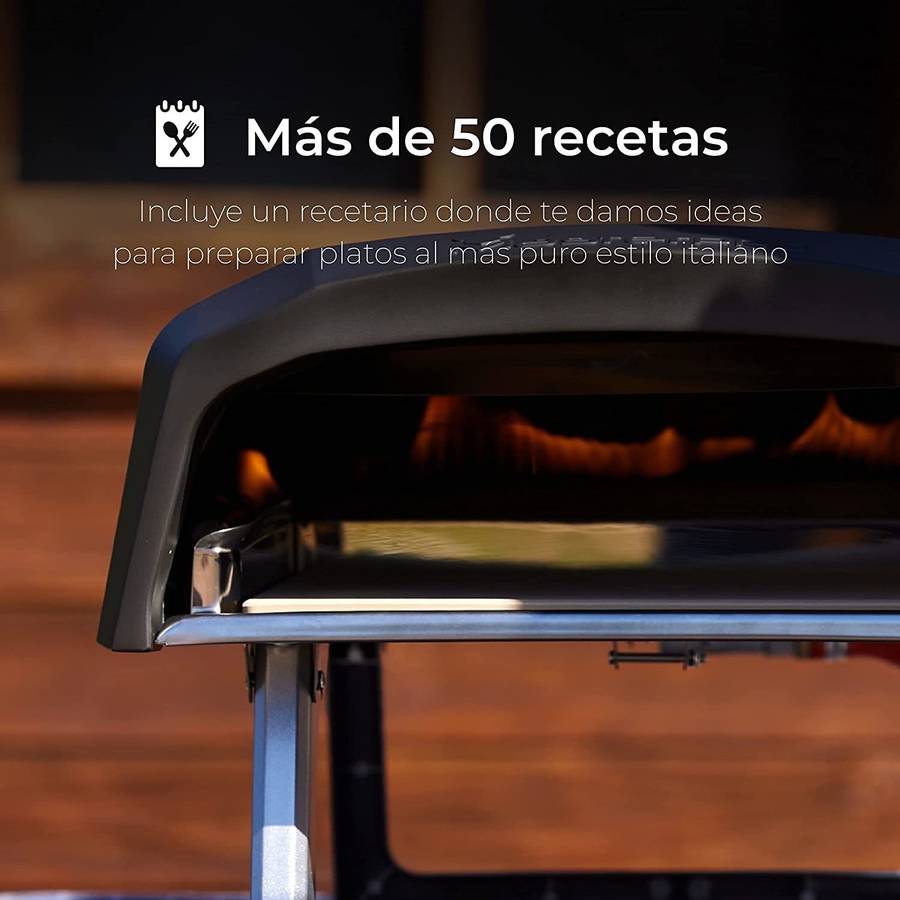 Horno de Gas Portátil MASTERPRO Con Bolsa de Transporte Y Bandeja de Piedra (Acero)