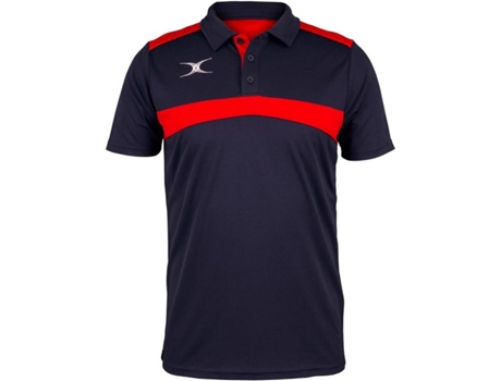 Polo para Hombre GILBERT Photon Azul, Rojo para Rugby (7-8 años)